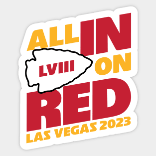 All In On Red Sticker